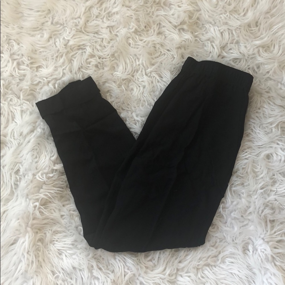 NEW • Madewell • Cuffed Track Trouser Pants Black - Picture 4 of 6